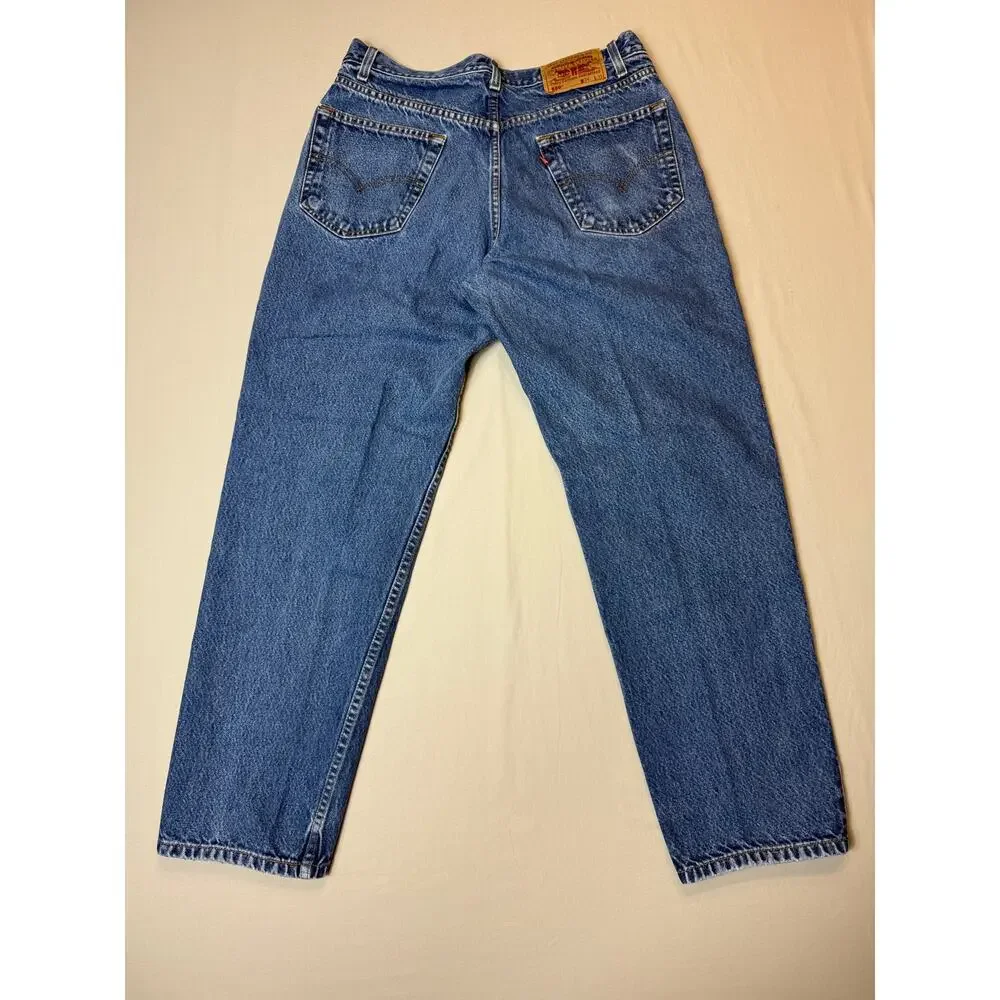 Mens Levi’s 550 Relaxed Fit 34x31 Blue Denim Jeans‎ Classic